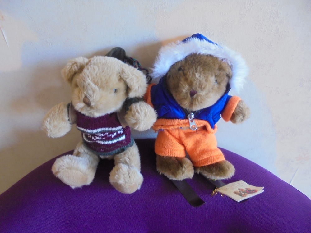 Lot de deux ours montagnards en peluche (74) 12 Tours (37)
