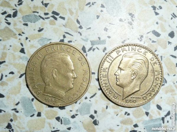 Lot de deux pi�ces Monaco 1950-1962 11 Bordeaux (33)