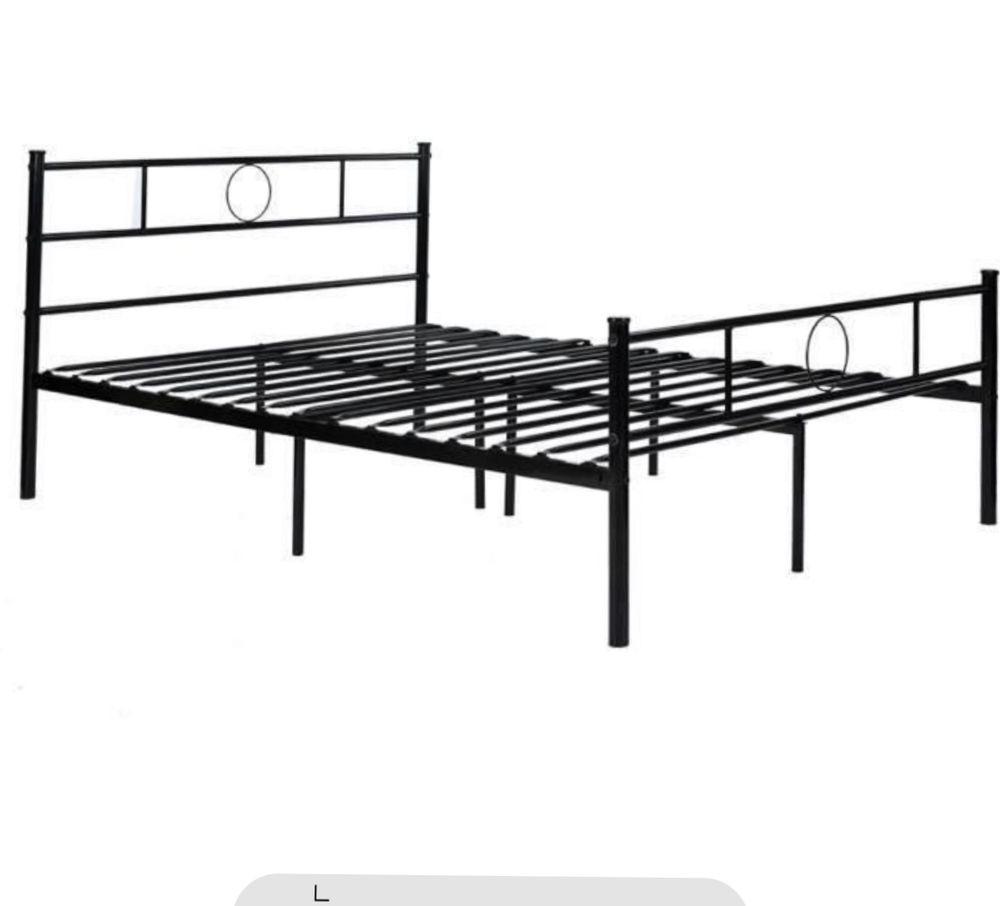 Lit deux place en fer noir 
100 Paris 8 (75)