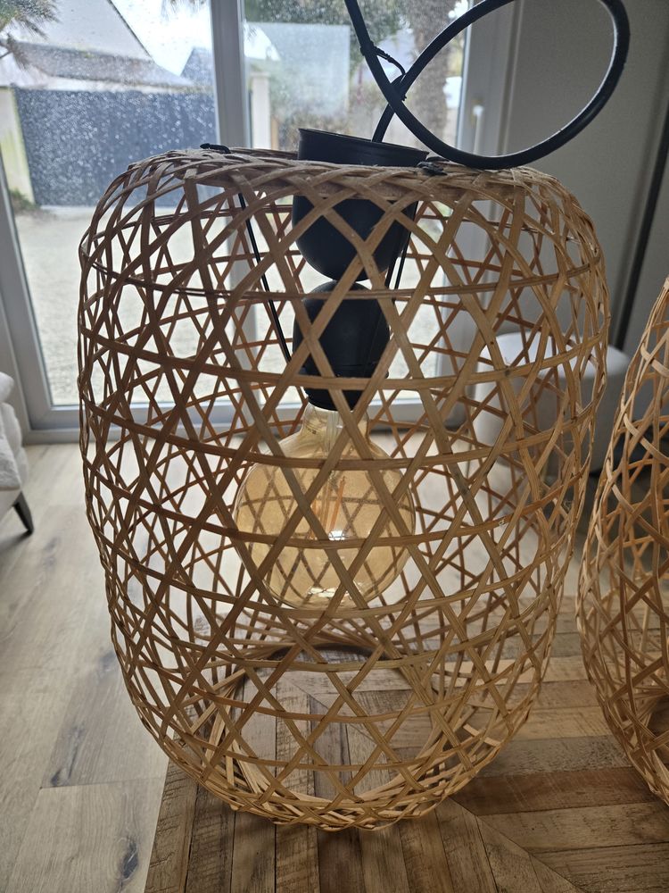 Deux suspensions en rotin 60 Taul� (29)