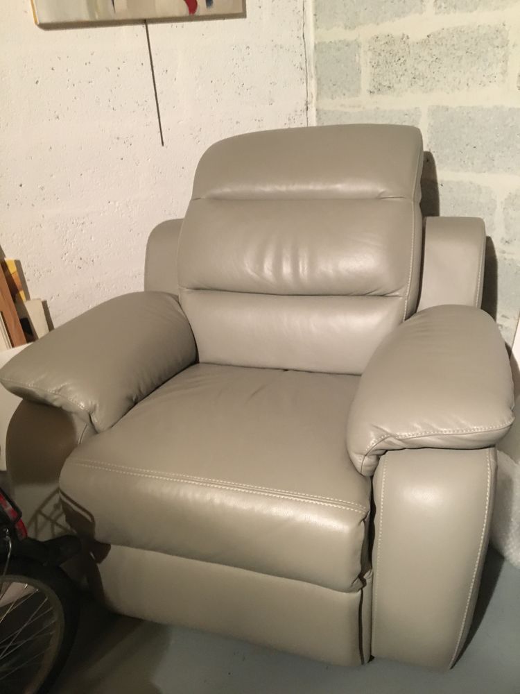 Deux tr�s beaux fauteuils en cuir 600 Livet-sur-Authou (27)