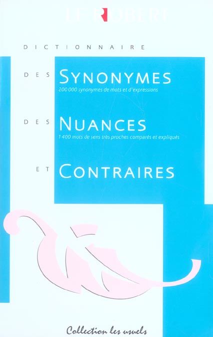Dict synonymes nuances et cont 12 Serres-Castet (64)