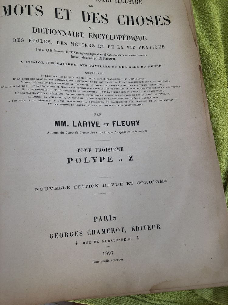 Dictionnaire fran�ais illustr� de 1897 50 Montpellier (34)
