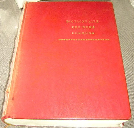 Dictionnaire des noms communs Larousse livre cuir 29 Versailles (78)