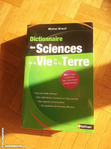 Dictionnaire des Sciences de la Vie et de la Terre (3) 15 Tours (37)