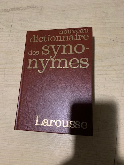 Dictionnaire des synonymes 3 Paris 10 (75)