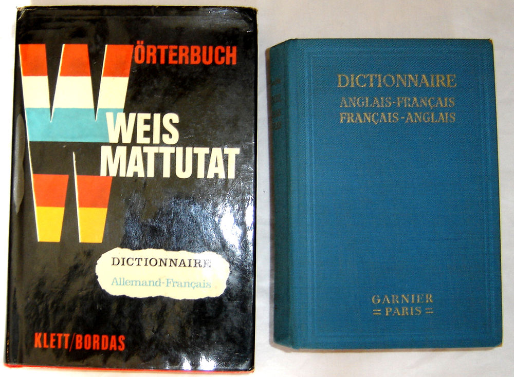 LOT de 2 dictionnaires anglais/fran�ais et allemand/fran�ais 10 Antrain (35)