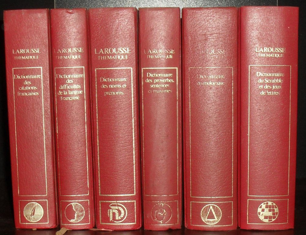 Lot de 6 dictionnaires Larousse thématiques 40 Montreuil (93)