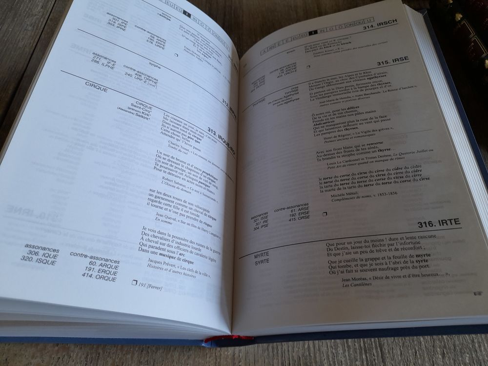 Dictionnaires des rimes et assonances 12 Tours (37)