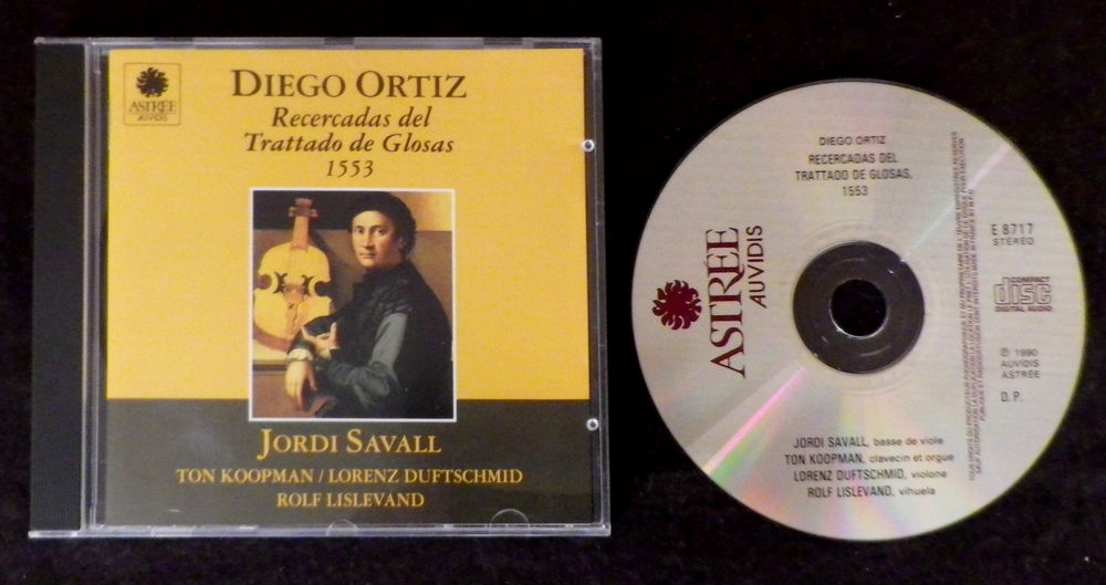 CD - Diego Ortiz ? Recercadas del Trattado de Glosas 3 Ribeauvillé (68)