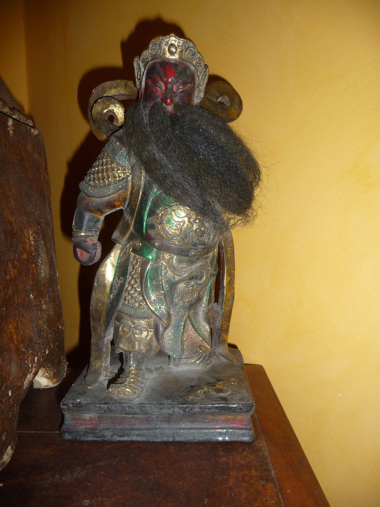 dieu guerrier guan gong - polygravure bois - pièce ancienne 350 Peri (20)