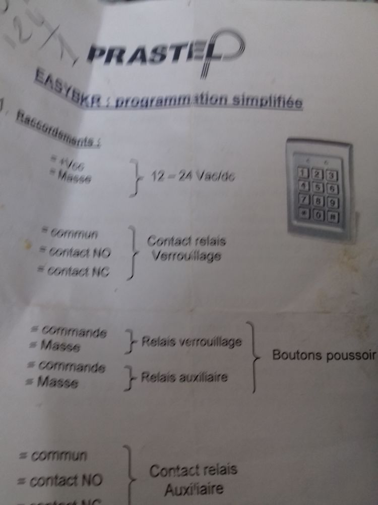 Digicode 65 Saint-Cyr-la-Rivi�re (91)