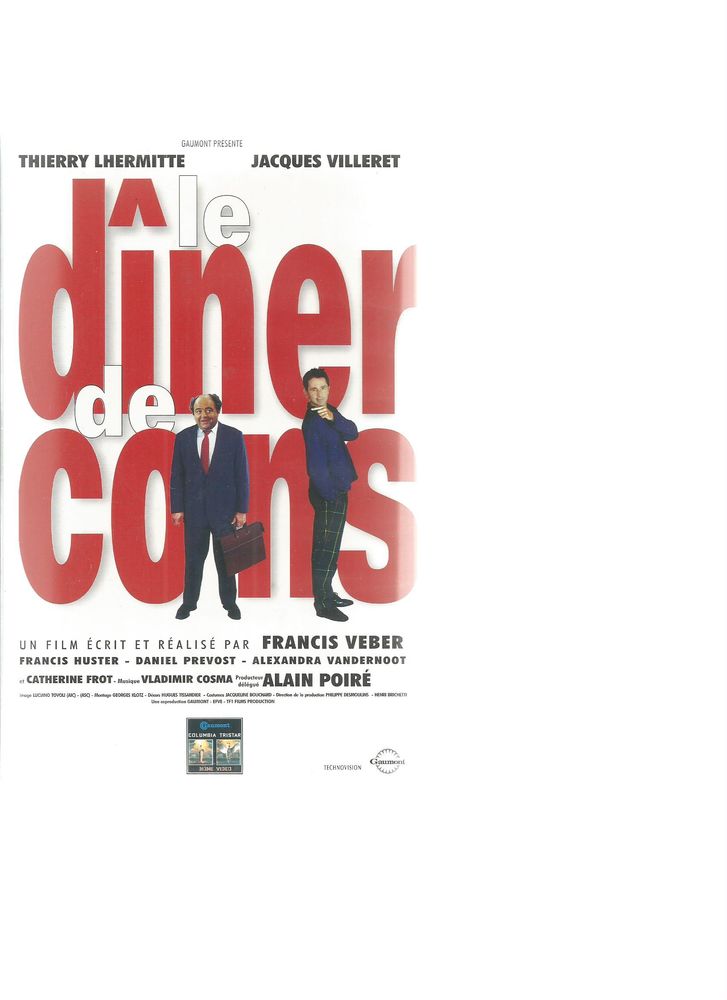 Le diner de cons - villeret lhermite - vhs - livraison ok 5 Toulouse (31)
