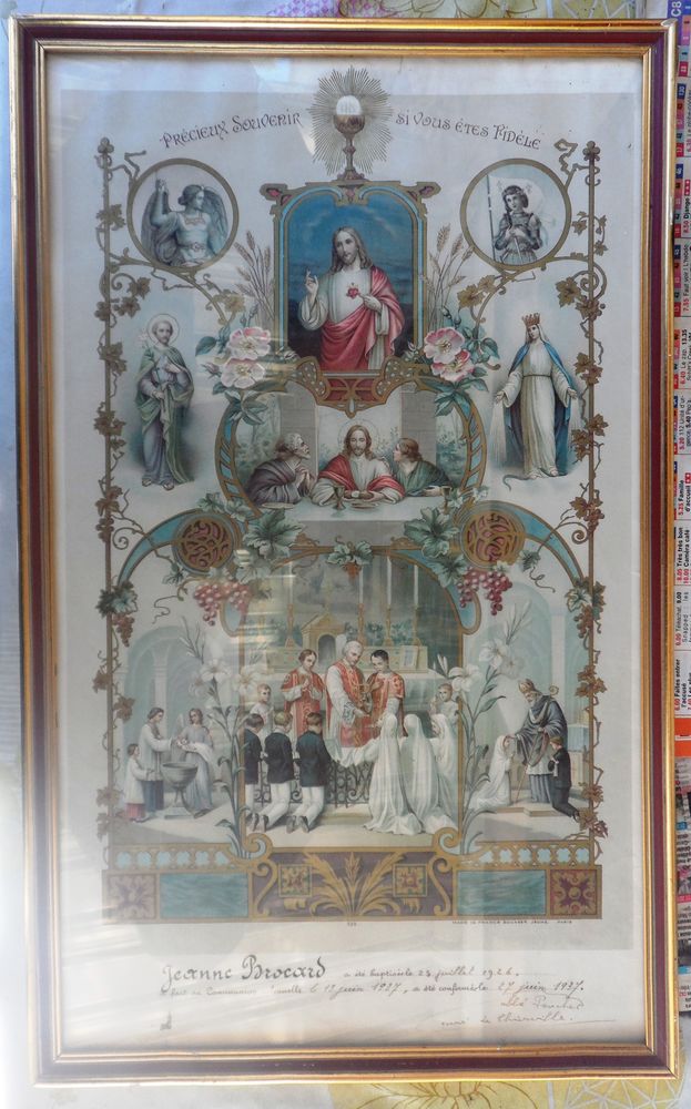 Dipl�me religieux ancien encadr�
Jeanne Brocard 25 Castries (34)