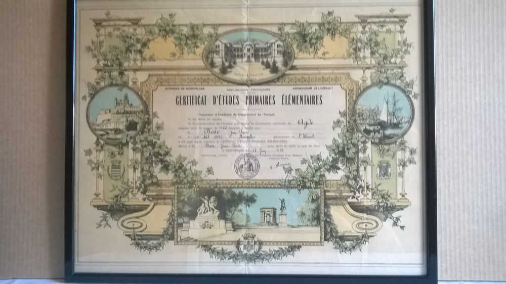 diplomes anciens 25 Chamb�ry (73)