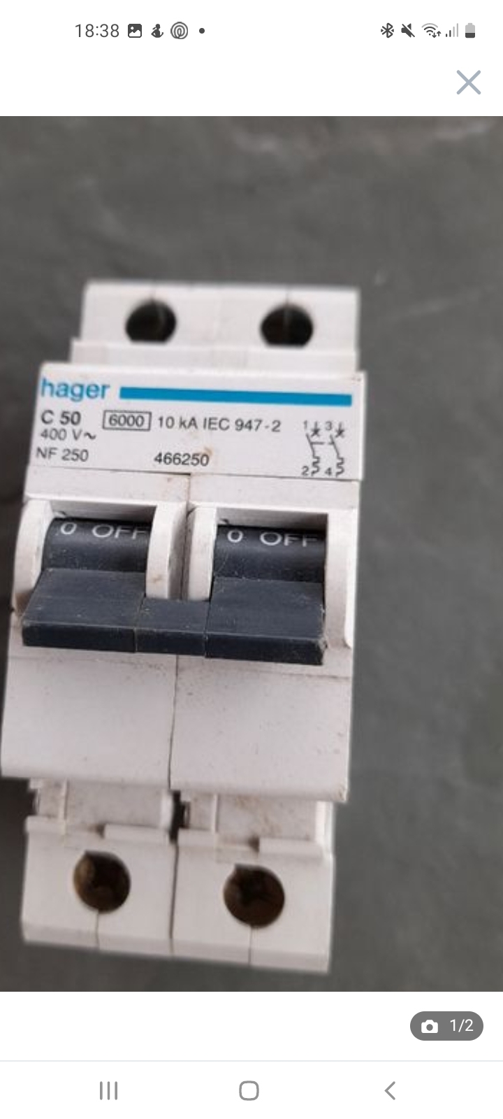 disjoncteur bipolaire Hager NF250 comme neuf 10 Ligug� (86)