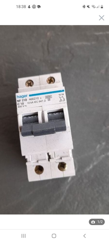 disjoncteur bipolaire Hager NF210 comme neuf 10 Ligug� (86)