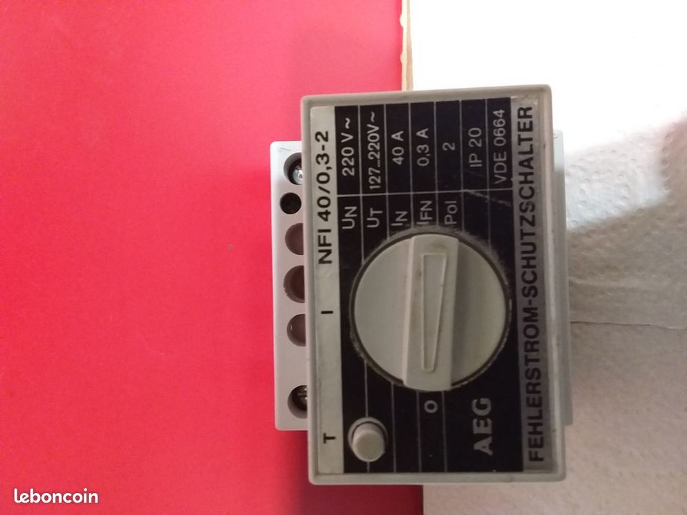 Disjoncteur diff�rentiel nfi 40/0.3-2 18 Serres-Castet (64)