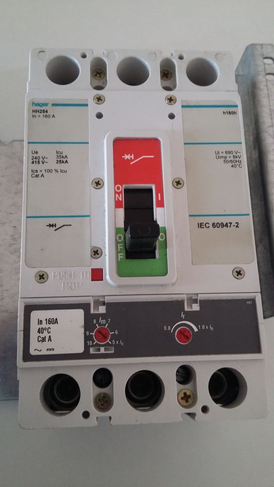 Disjoncteur HAGER 160 A 50 Lens (62)