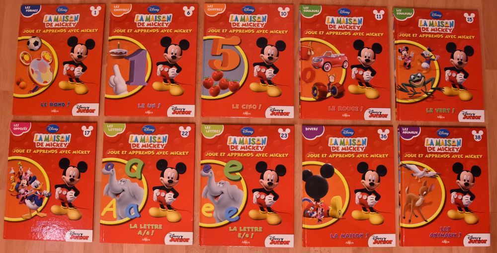 DISNEY. Lot de 10 livres �ducatifs Mickey. Pour apprendre 30 Gujan-Mestras (33)