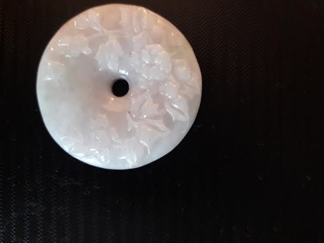 Disque bi jadeite a d�cor florale 60 Saint-Mand� (94)