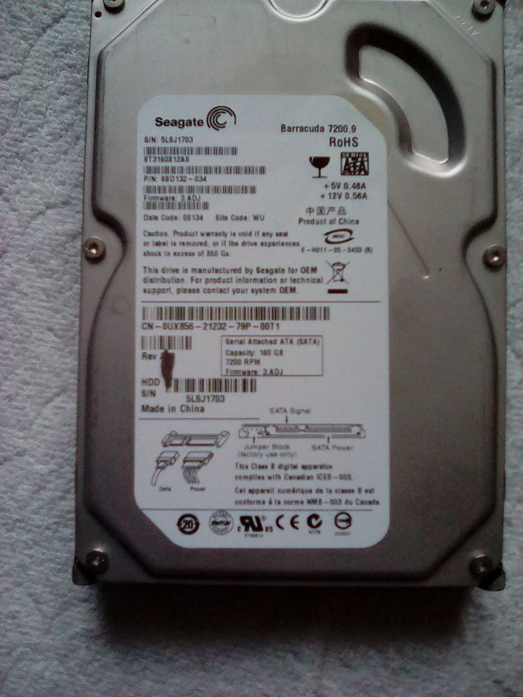 Achetez lot de 5 disque dur occasion, annonce vente à Marseille (13