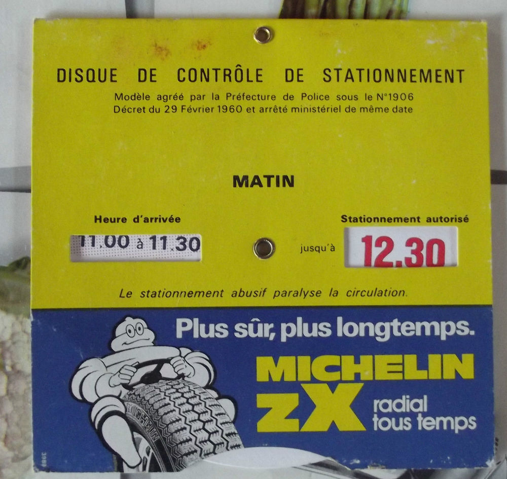 Disque de Stationnement  Collector  20 Clermont-Ferrand (63)