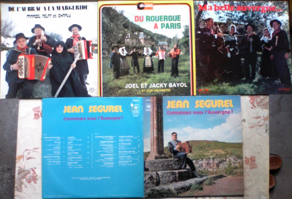 Disque 33 tours Marcel Pelat & Charly, Jo�l & Jacky Bayol, M 8 Aubin (12)