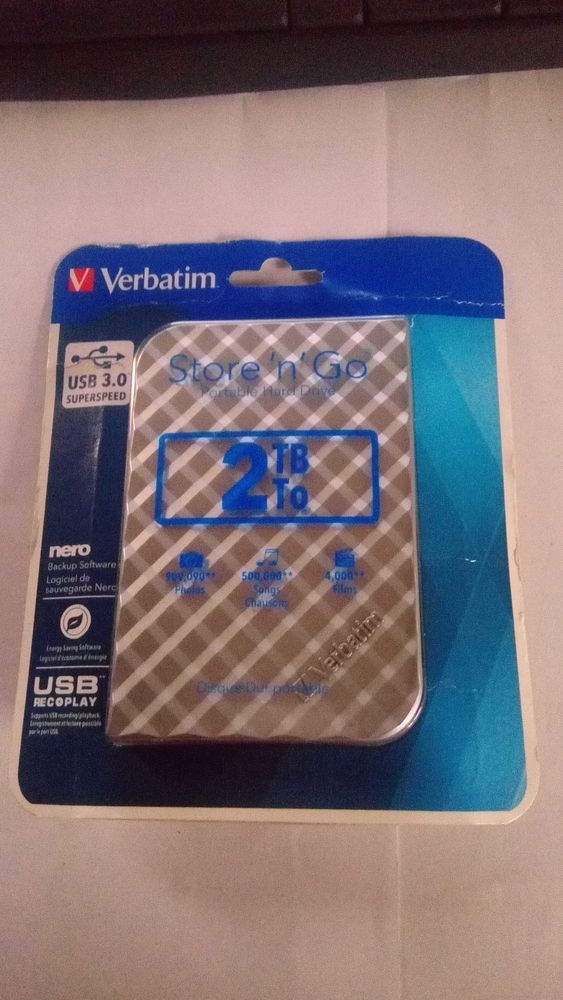 Disque dur Verbatim Store n Go 2 To neuf 50 Fr�hel (22)