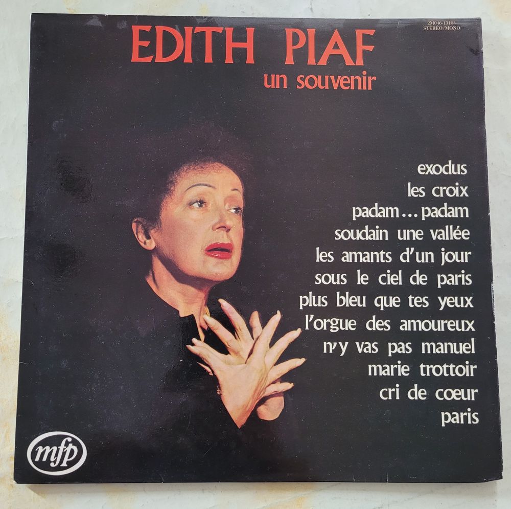 Disque VINYL Edith PIAF 10 Juvisy-sur-Orge (91)