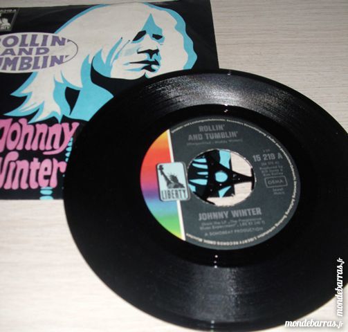 Disque Vinyl rare 'JOHNNY WINTER' 35 Antibes (06)