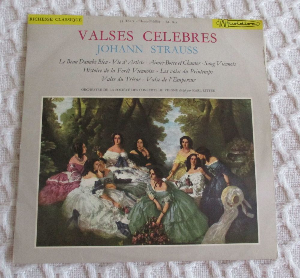 DISQUE VINYLE 33 TOURS valses Johann Strauss 3 Saint-Andr�-les-Vergers (10)