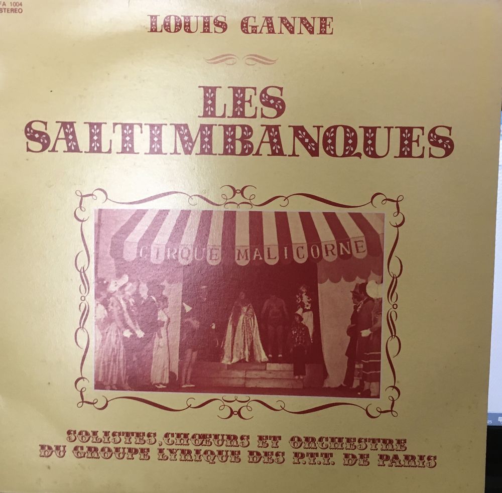 Disque vynil 33t Louis Ganne les saltimbanques 9 Versailles (78)