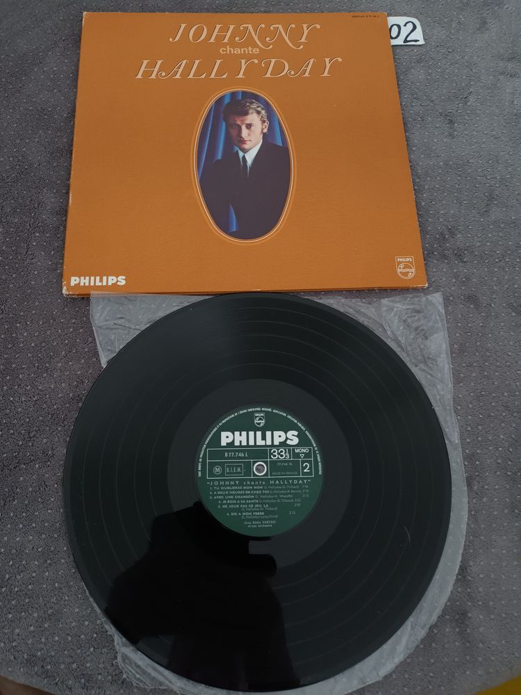 Disques 33 tours Johnny Halliday, 0 Arcueil (94)