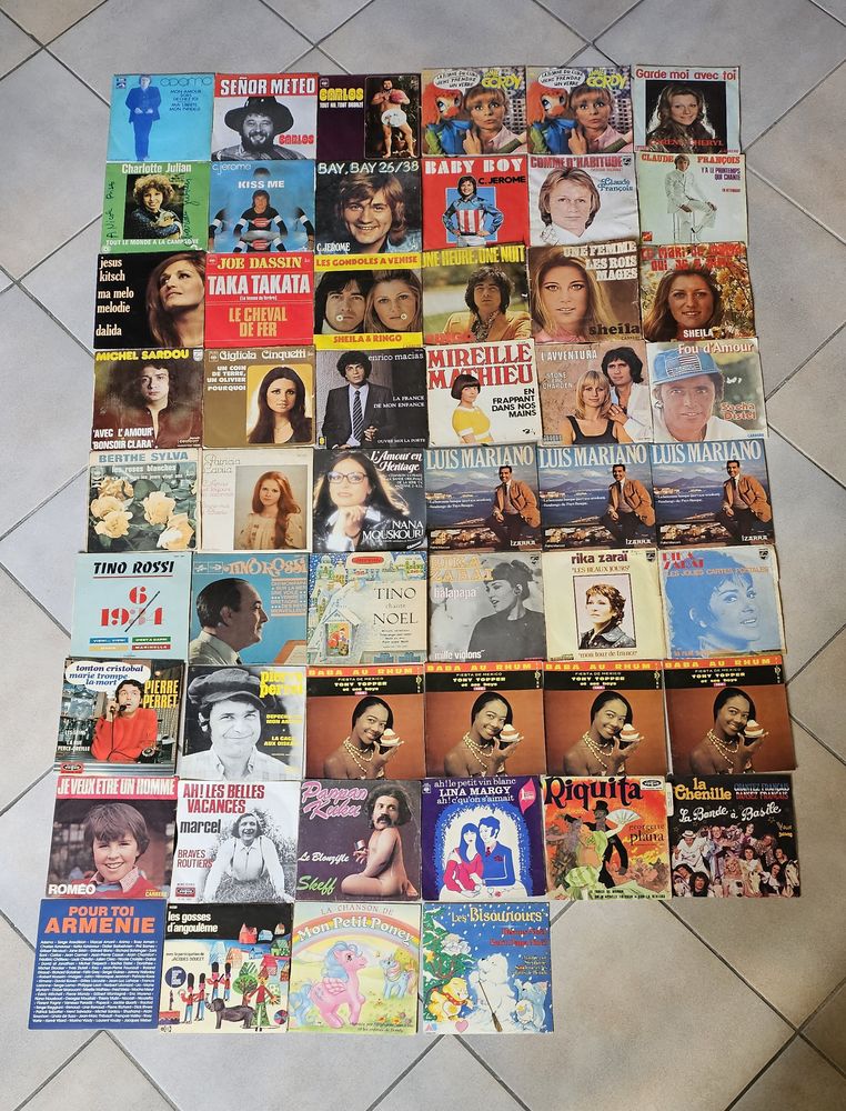 52 disques vinyle 45 tours 26 Cars (33)