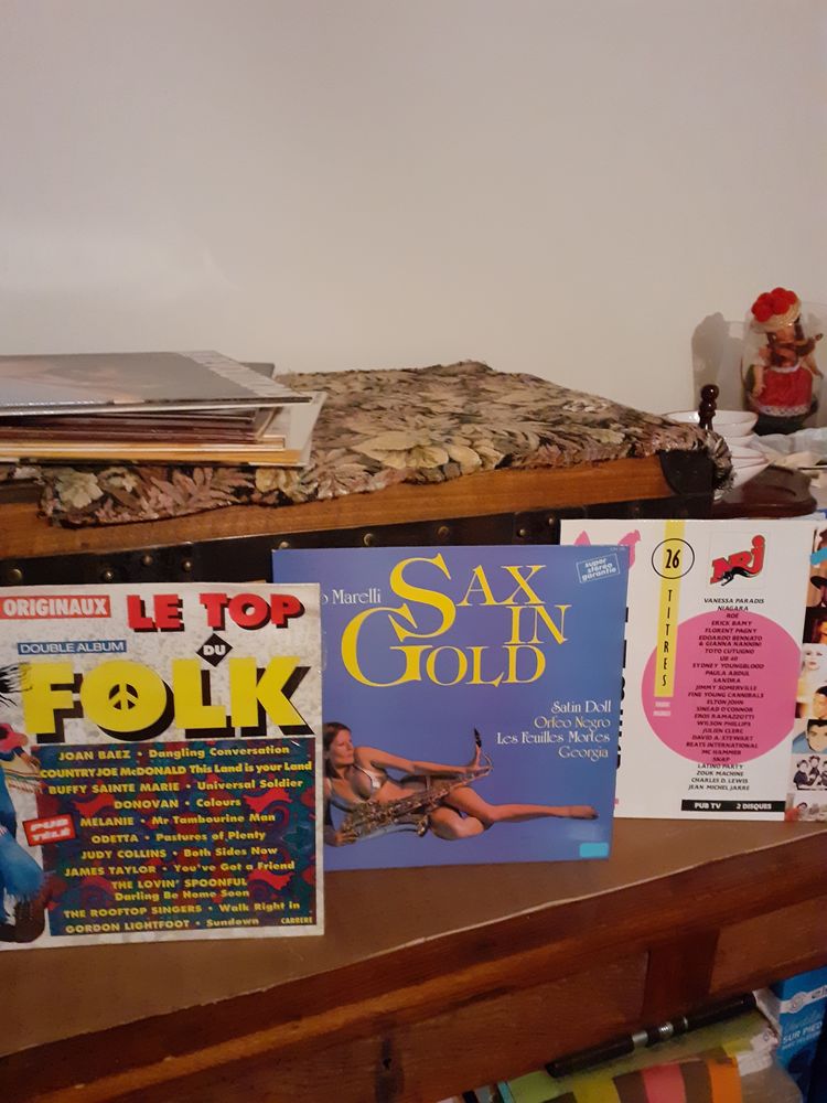 Lot 50 Disques Vinyles 33Tours et 45 Tours +30 CD 75 Barbizon (77)