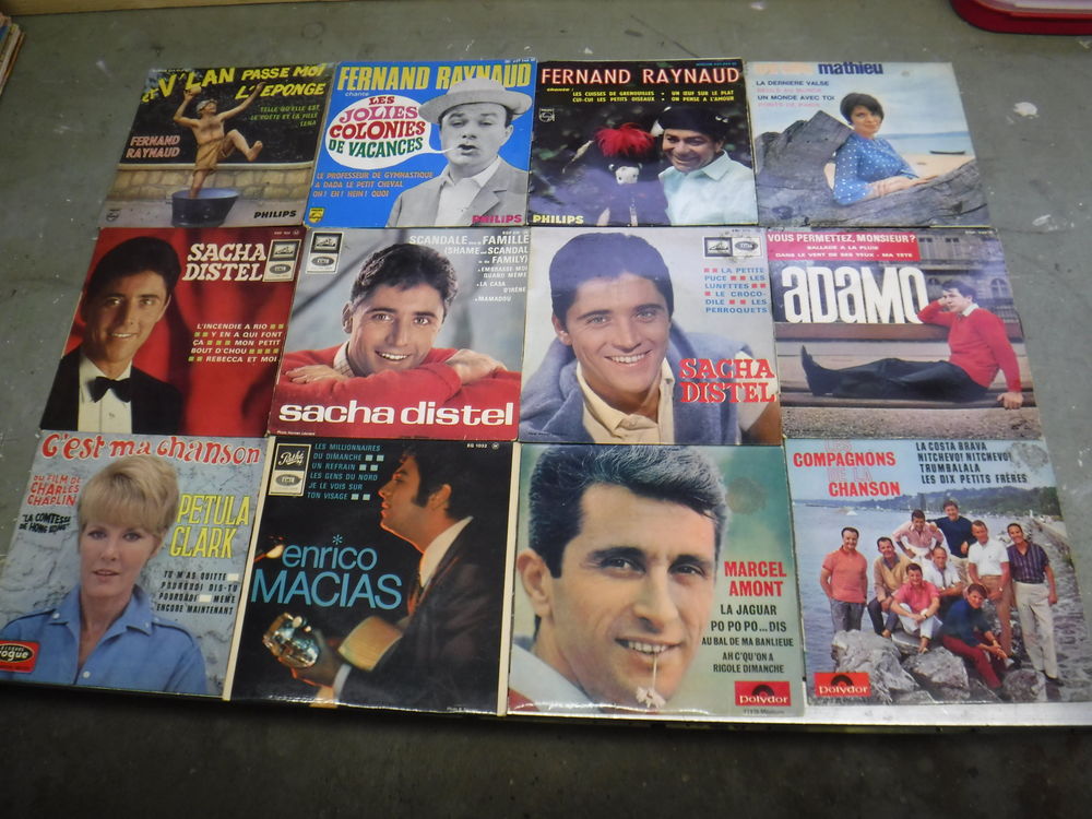84 Disques vinyles 45 Tours - Vari�t�s Fran�aises (1 � 36) 0 Villeneuve-le-Roi (94)