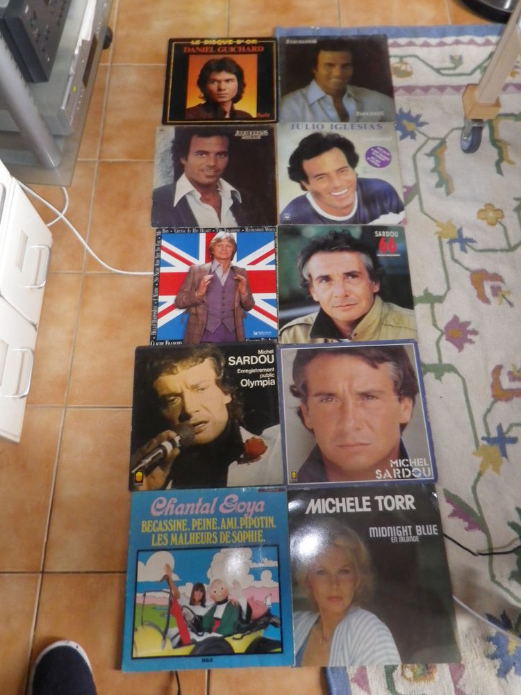 LOT 10 DISQUES VINYLES 33 T 50 Fontenay-le-Fleury (78)