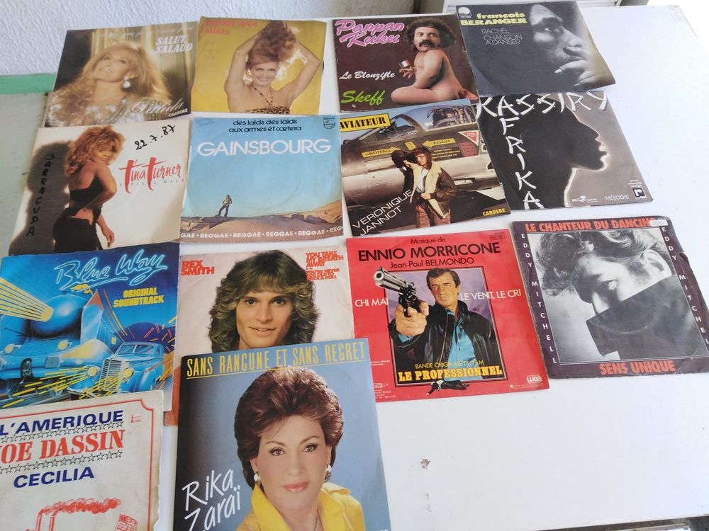 Disques vinyls 33 et 45 tours 50 Macornay (39)