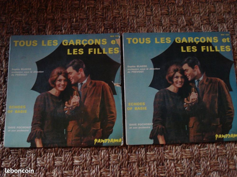 2 disques vinyls   Tous les gar�ons et les filles   2 Thilouze (37)
