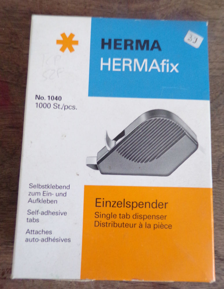 Distributeur  attaches auto-adh�sives herma Hermafix  n�1040 6 Laval (53)