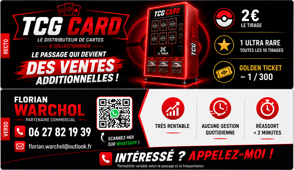 Distributeur Pok&eacute;mon cartes &agrave; collectionner 0 Antibes (06)