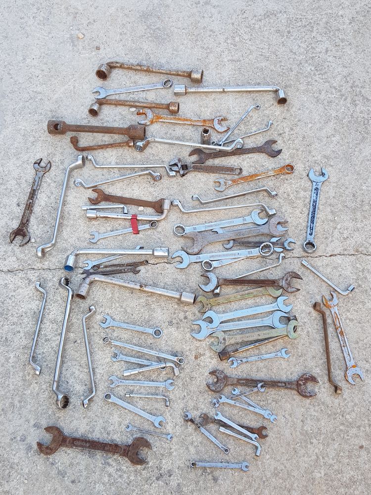  Divers cles a molette plate ?il mixte pipe vanadium 60 Rethel (08)