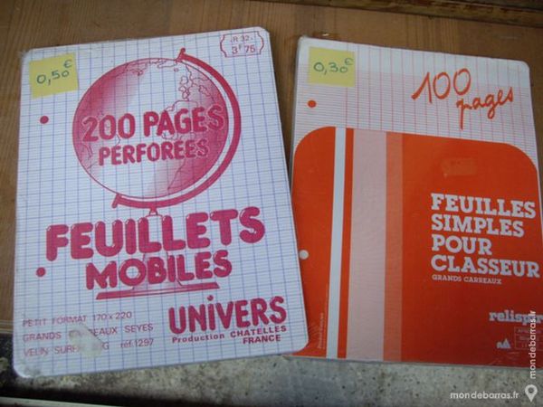 Divers lots de Feuilles scolaires - Neufs 1 Bouxwiller (67)
