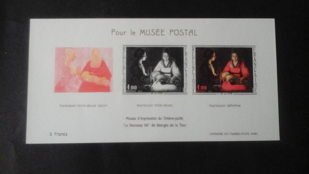 Document philat�lique sur le timbre de Georges de la Tour 1 Angers (49)