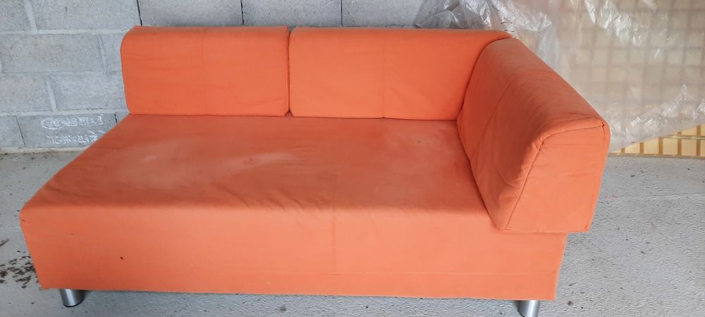 donne canap� tissu orange bon �tat 0 Soulages-Bonneval (12)