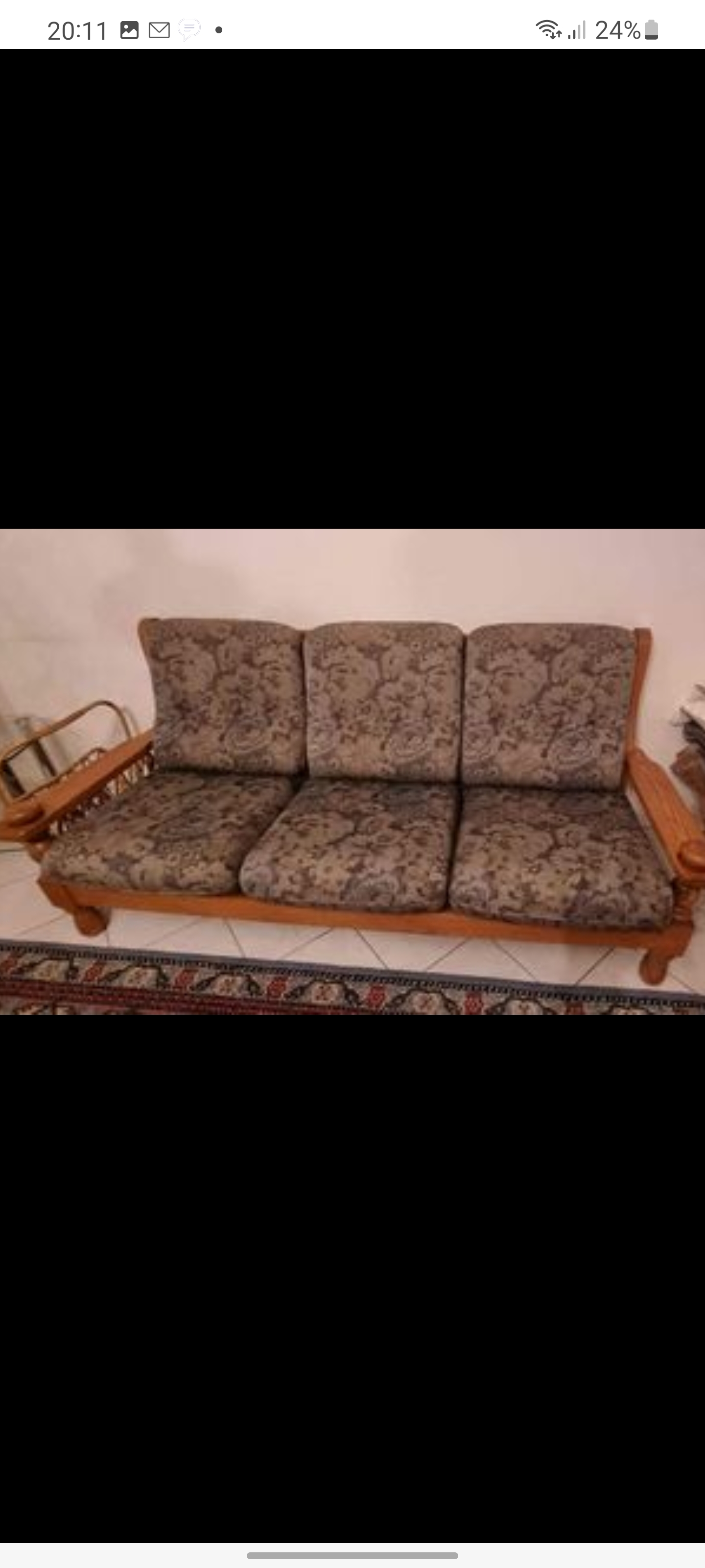 Donne salon bois et tissus en excellent �tat ! 0 Clouange (57)