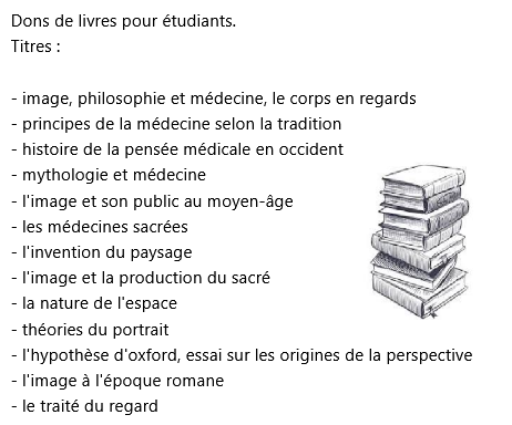 Dons de livres pour �tudiants 0 Villeurbanne (69)