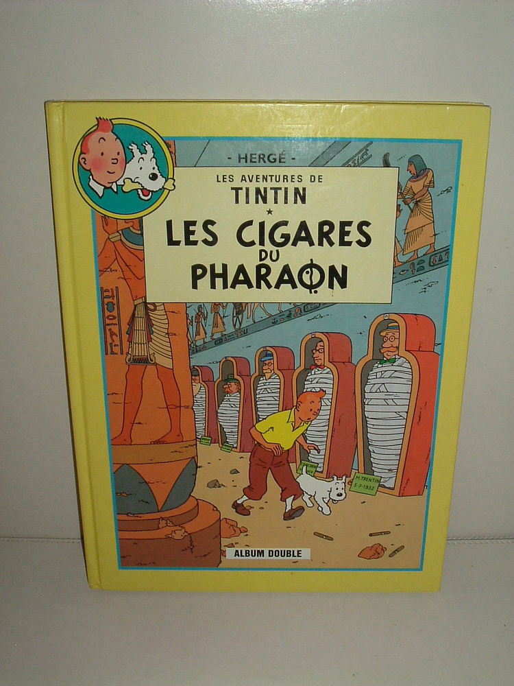 Double Album Tintin   Les Cigares du Pharaons   et   Le Lotu 12 S�lestat (67)