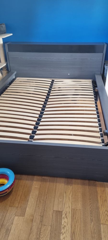 Lit double avec sommier 50 Paray-Vieille-Poste (91)